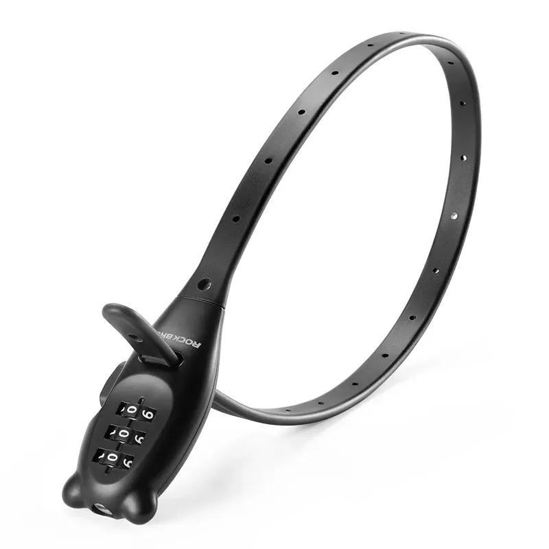 Antivol vélo à code ROCKBROS, câble acier gainé façon collier
