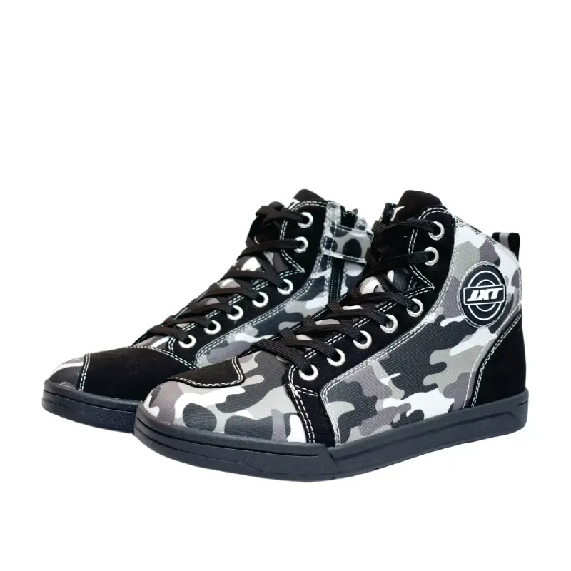 Baskets moto montantes renforcées, couleur Camouflage
