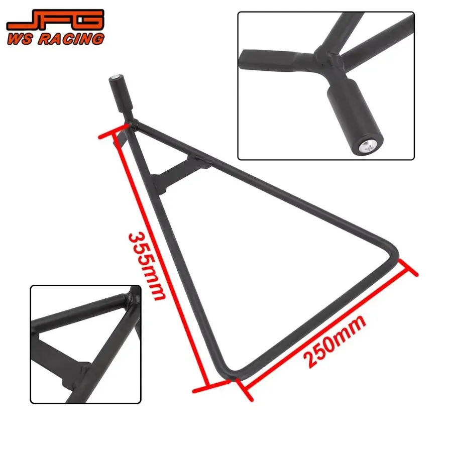 Béquille triangle pour moto cross, enduro et pit bike