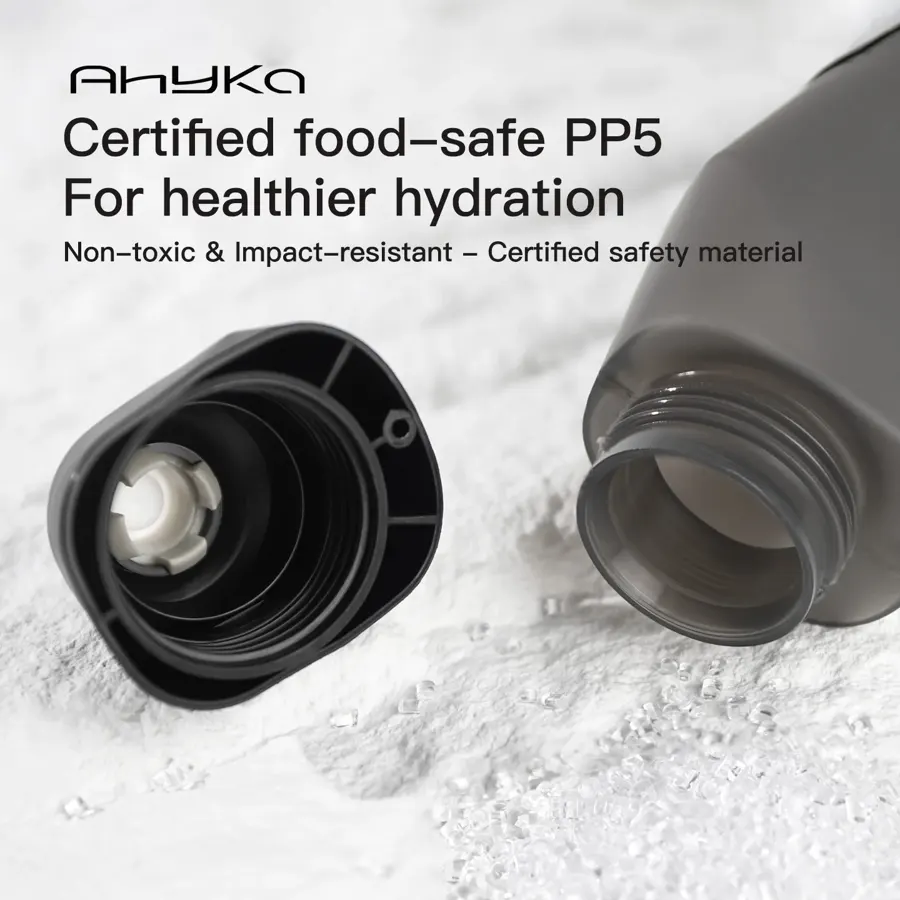 Bidon vélo aéro 600 ml avec porte-bidon en carbone AhyKa, photo 5