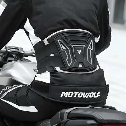 Ceinture lombaire moto MOTOWOLF avec plaque de maintien