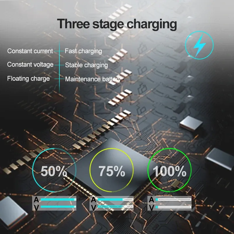 Chargeur et mainteneur de batterie moto intelligent 12 V 1,5 A, photo 4