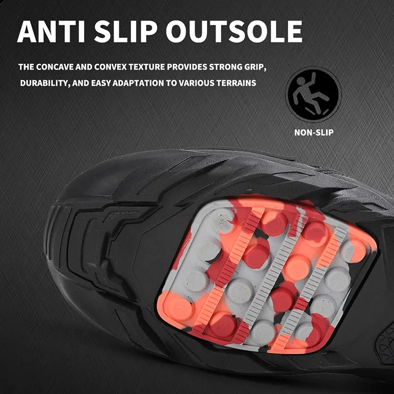 Chaussures moto montantes à serrage rotatif, renforts talon et orteils, photo 4