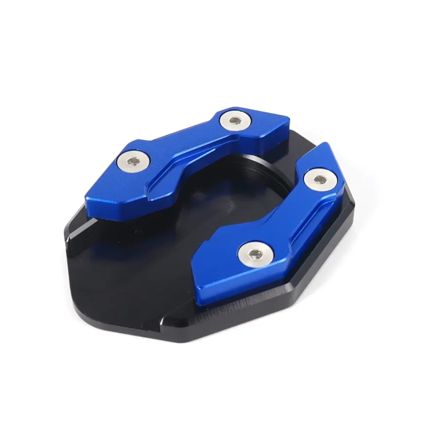 Extension de béquille latérale moto en aluminium, couleur Bleu