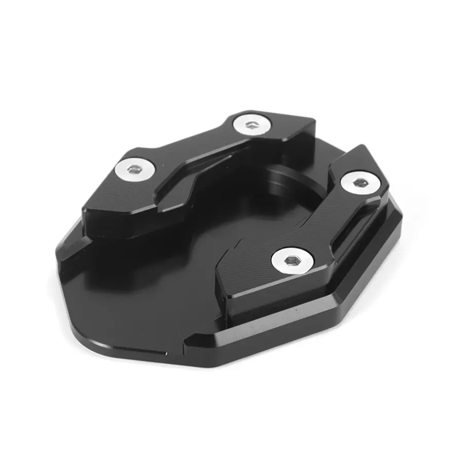 Extension de béquille latérale moto en aluminium, couleur Noir