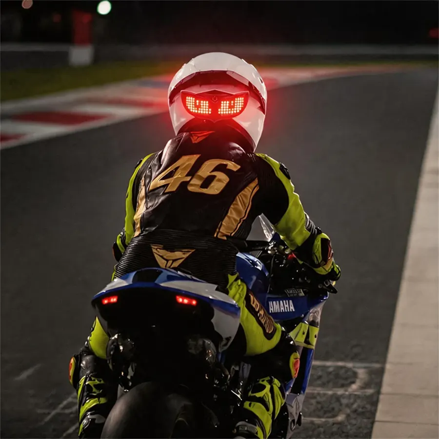 Feu LED matriciel pour casque MOTOCENTRIC B3, 124 LED, IP66, photo 2