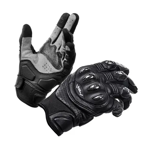 Gants moto cuir ALIEN MONSTER à coques, manchette courte