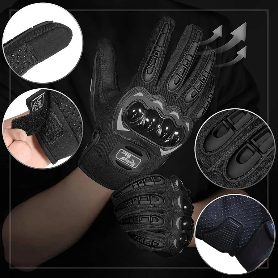 Gants moto d'été à coques de jointures, 5 coloris, photo 2