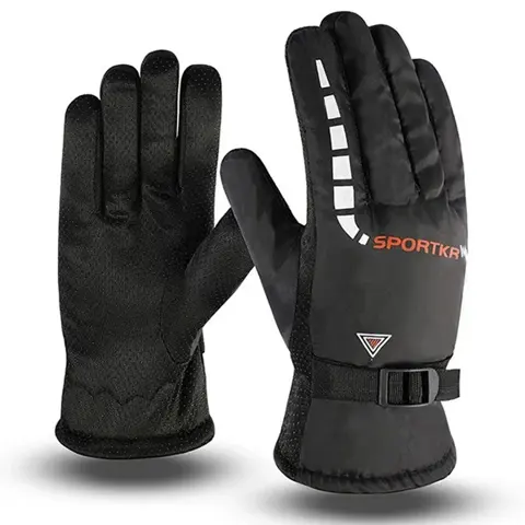Gants moto hiver imperméables doublés polaire