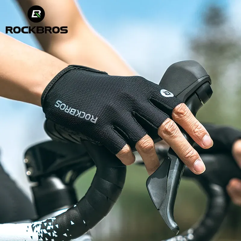 Gants de vélo mitaines ROCKBROS rembourrés, respirants, photo 3