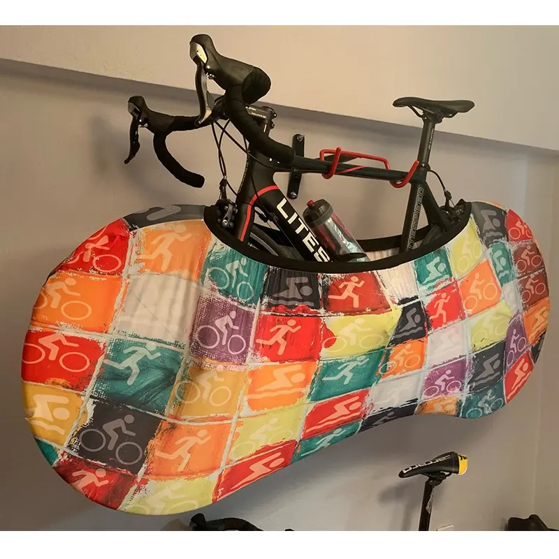 Housse de vélo d'intérieur extensible HSSEE, roues 26 à 29 pouces, photo 4