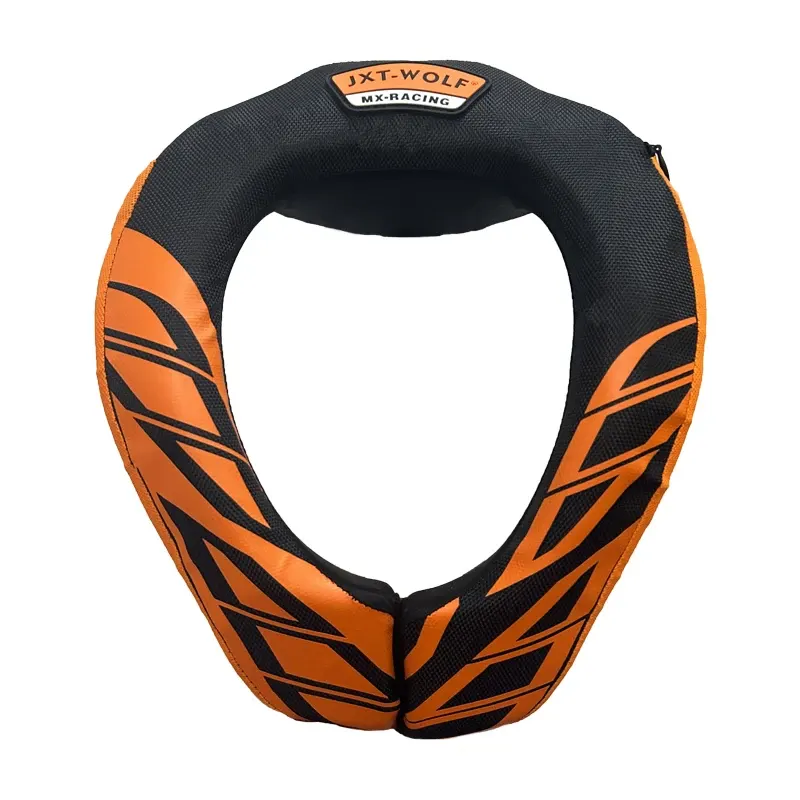 Protège-cou souple de motocross et enduro, couleur Orange