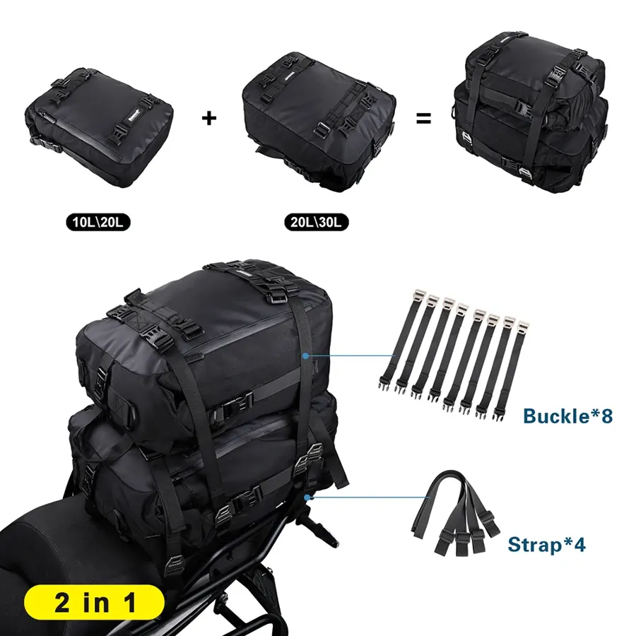 Sacoche arrière modulable Rhinowalk 10 L, photo 4