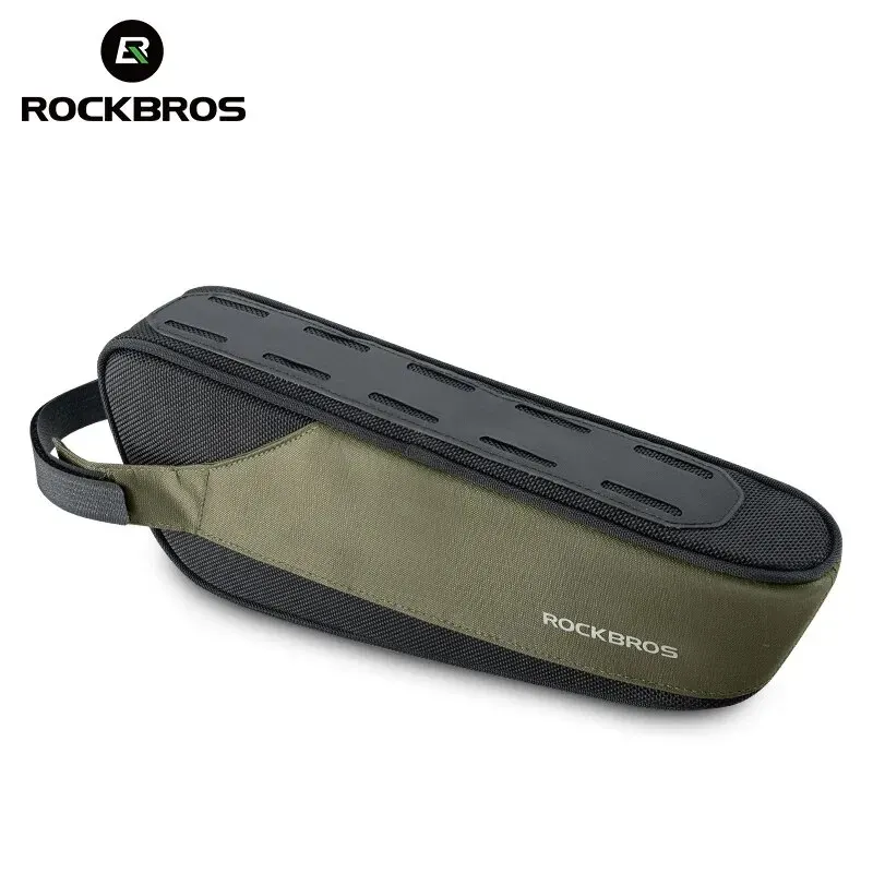 Sacoche de cadre vélo ROCKBROS réfléchissante, tube supérieur ou inférieur, format Triangle du cadre 1,4 L