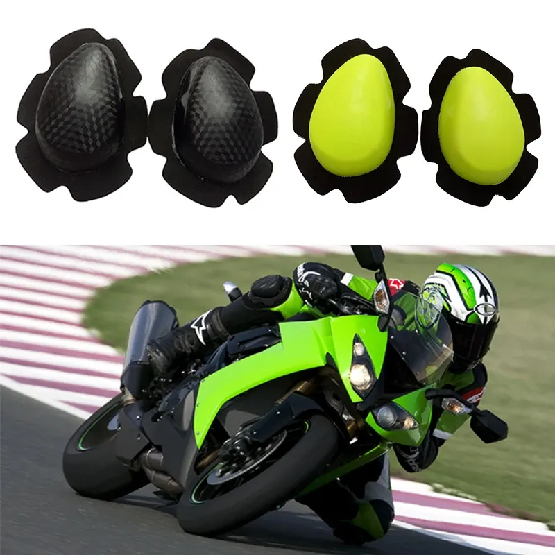 Sliders de genou moto piste en POM, fixation velcro (la paire), photo 6