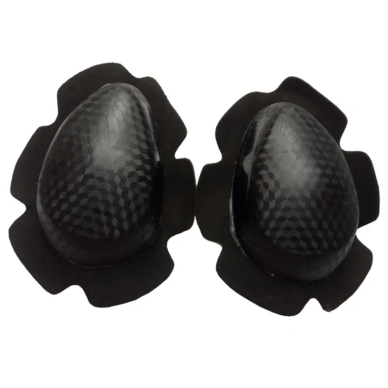 Sliders de genou moto piste en POM, fixation velcro (la paire), couleur Noir