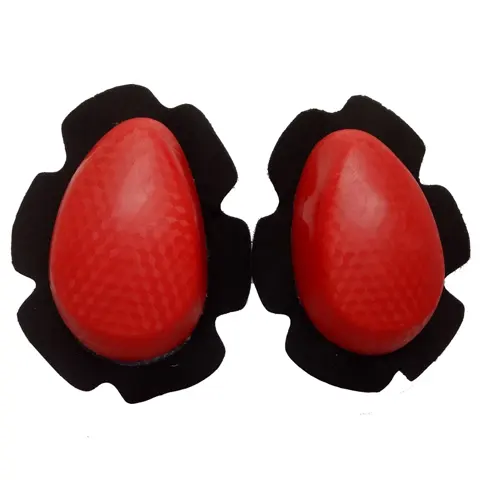 Sliders de genou moto piste en POM, fixation velcro (la paire)
