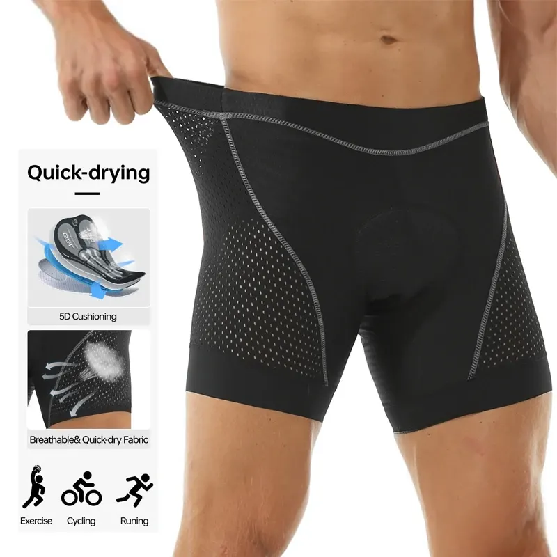Sous-short vélo rembourré X-TIGER, peau gel 5D, homme, photo 4