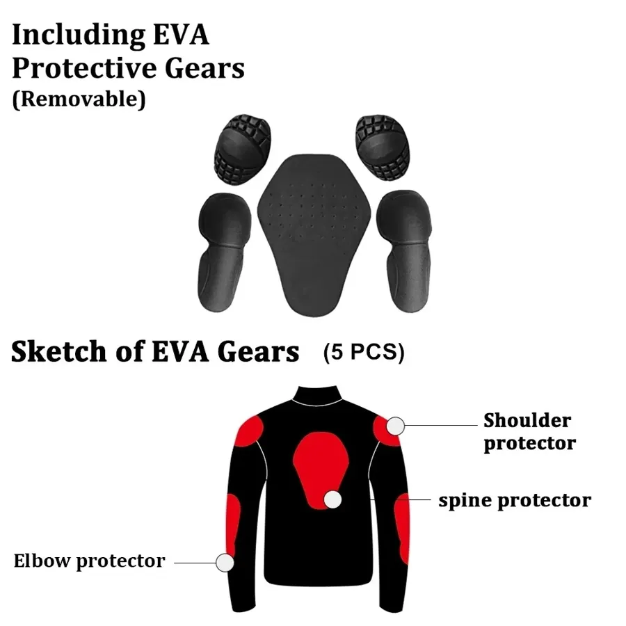 Veste moto été haute visibilité avec protections, photo 4