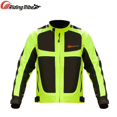 Veste moto été haute visibilité avec protections